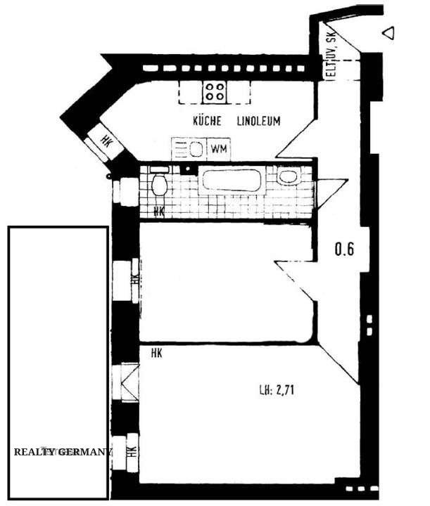 2-комн. квартира под аренду в Шарлоттенбург-Вильмерсдорфе, 60 м², фото №7, объявление №81322122